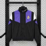 Real Madrid Windbreaker Black 1:1 Quality Soccer Jersey 26-27