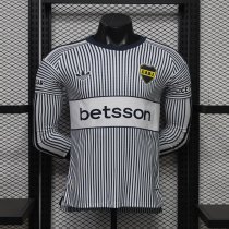 Boca Juniors Away Player Long  Sleeve 1:1 Quality Soccer Jersey  26-27