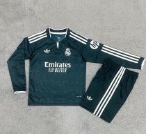 Real Madrid Away Long  Fans Kids 1:1 Quality Soccer Jersey  26-27