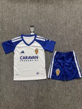 Real Zaragoza Home Kids 1:1 Quality Soccer Jersey  26-27