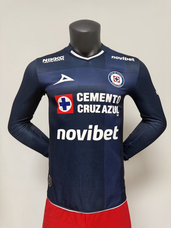Cruz Azul Third  Away Long Sleeve player 1:1 Quality Soccer Jersey 26-27