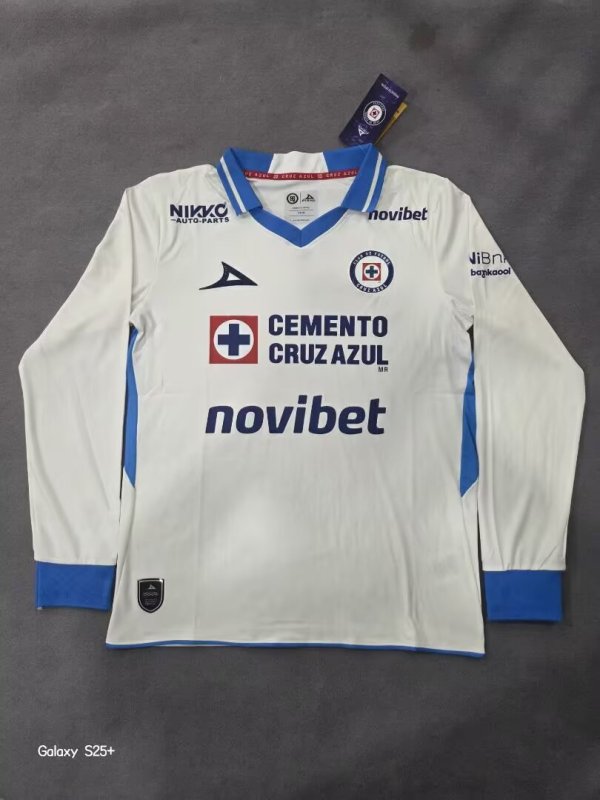 Cruz Azul  Away Long Sleeve Fans 1:1 Quality Soccer Jersey 26-27