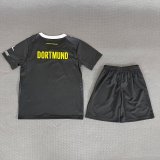 Dortmund Away Kids  Fans 1:1 Quality Soccer Jersey  26-27