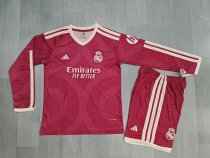 Real Madrid Third Away Long  Fans Kids 1:1 Quality Soccer Jersey  26-27