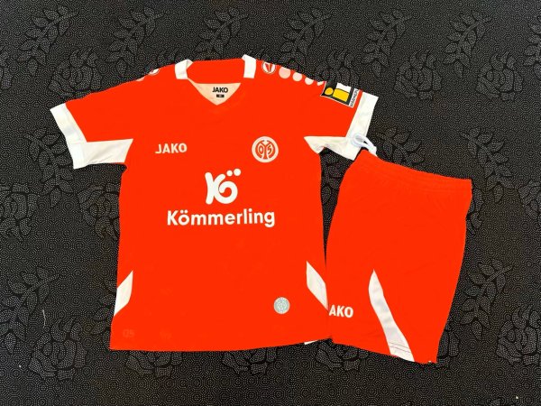 FSV Mainz  Home Kids Fans 1:1 Quality Soccer Jersey  25-26