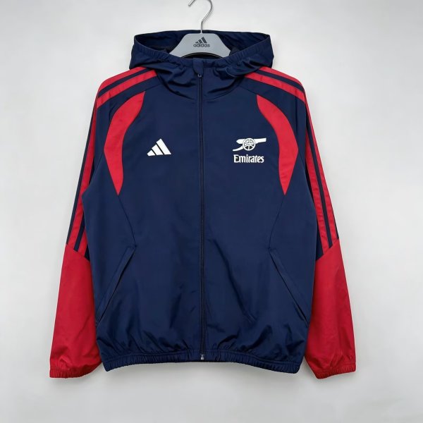 Arsenal  Windbreaker Blue 1:1 Quality Soccer Jersey 26-27