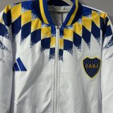 Boca Juniors Windbreaker White 1:1 Quality Soccer Jersey 26-27
