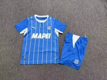 U.S. Sassuolo Calcio Third  Away Kids  Fans 1:1 Quality Soccer Jersey  26-27