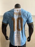 Argentina  signature Special Edition  #10 MESSI Player 1:1 Quality Soccer Jersey 26-27