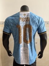 Argentina  signature Special Edition  #10 MESSI Player 1:1 Quality Soccer Jersey 26-27