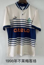 Retro Werder Bremen Away nwhite 1:1 Quality Soccer Jersey  1996-1997