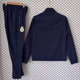 Real Madrid  Windbreaker Sets With pants  Black 1:1 Quality Soccer Jersey  26-27