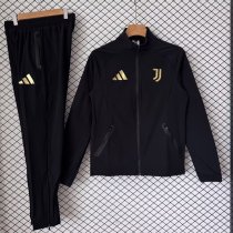 Real Madrid  Windbreaker Sets With pants  Black 1:1 Quality Soccer Jersey  26-27