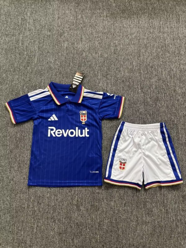 Como Home Kids Fans 1:1 Quality Soccer Jersey 26-27