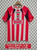 Retro Chivas Home  1:1 Quality Soccer Jersey  2010-2011
