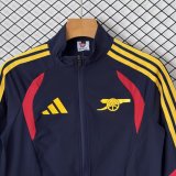 Arsenal  Windbreaker Sets With pants  White 1:1 Quality Soccer Jersey  26-27
