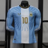 Argentina  signature Special Edition  #10 MESSI Player 1:1 Quality Soccer Jersey 26-27