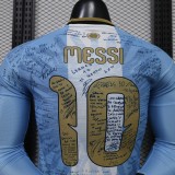 Argentina  signature Special Edition  #10 MESSI Player 1:1 Quality Soccer Jersey 26-27