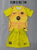 Barcelona Goalkeeper Kids  Fans 1:1 Quality Soccer Jersey  26-27