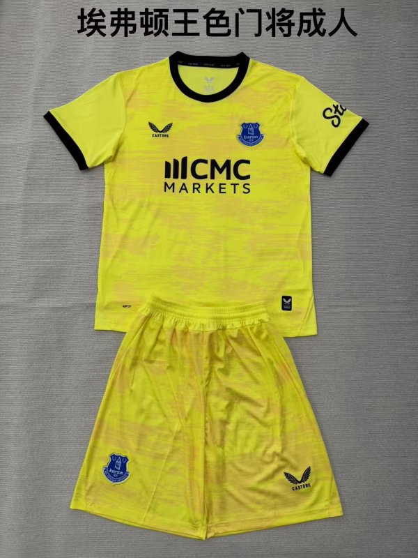 Everton Goalkeeper  Kids Fans  1:1 Quality Soccer Jersey 26-27