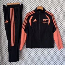 Arsenal  Windbreaker Sets With pants  Black 1:1 Quality Soccer Jersey  26-27