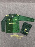 Real Betis Away Kids Long Sleeve  Fans  1:1 Quality Soccer Jersey 26-27