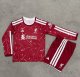 Liverpool Home Kids Long Sleeve  Fans 1:1 Quality Soccer Jersey 26-27