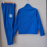 Marseille Windbreaker Sets With pants  Blue 1:1 Quality Soccer Jersey  26-27