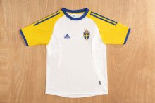 Retro Sweden away 1:1 Quality Soccer Jersey 2002