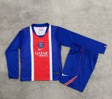 PSG Paris Home Long Sleeve Kids 1:1 Quality Soccer Jersey 26-27
