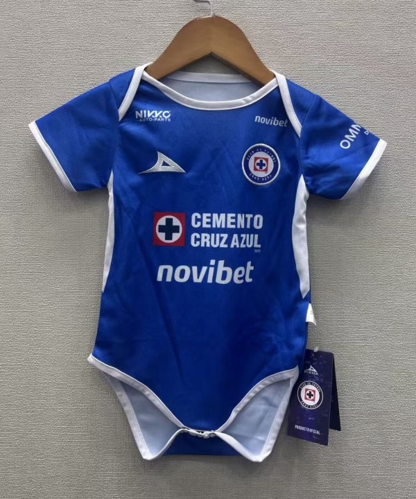 Cruz Azul  Home Baby Fans 1:1 Quality Soccer Jersey 26-27