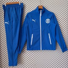 Marseille Windbreaker Sets With pants  Blue 1:1 Quality Soccer Jersey  26-27