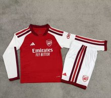 Arsenal Home Long Sleeve  KIds  Fans 1:1 Quality Soccer Jersey   26-27