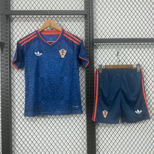 Croatia Home Kids  Fans 1:1 Quality Soccer Jersey  27-28 ( 2027 )