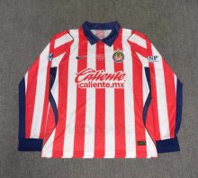 Chivas (Guadalajara ) Home Long Sleeve Player 1:1 Quality Soccer Jersey  26-27