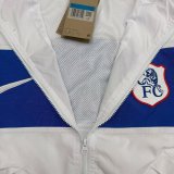 Chelsea Retro Windbreaker  Sets With pants   Withe 1:1 Quality Soccer Jersey 26-27