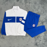 Chelsea Retro Windbreaker  Sets With pants   Withe 1:1 Quality Soccer Jersey 26-27