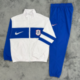 Chelsea Retro Windbreaker  Sets With pants   Withe 1:1 Quality Soccer Jersey 26-27
