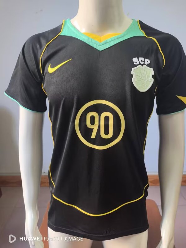 Retro Sporting Lisbon Third  Away  1:1 Quality Soccer Jersey  2003-2004