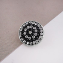 18mm snaps black sugar snaps alloy with chunks rhinestones KB2404-AA snaps jewelry