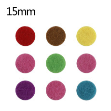 10pcs Sponge perfume slices 15mm fit  perfume Snap locket 22mm MIX colors 