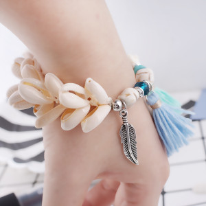 Bohemian Holiday style elastic Bracelet with shells and small components TA7004 new type bracelets fashion Jewelry