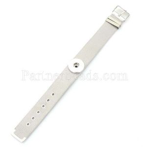 Stainless steel wih 1 buttons like Watch band