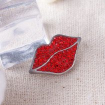 Single molding chunks with Clay spot rhinestone red