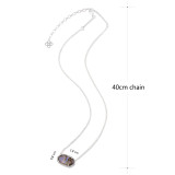 Kendra Scott style Elisa Pendant Necklace Abalone shells with silver plating chain  Elisa size
