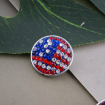 18mm Sugar snaps Alloy with rhinestones KB2409-AA snaps jewelry