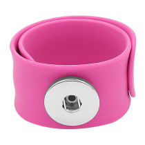 Creative papa circle Silica gel Hot Sale Trendy Snap Button Bracelet Bangles fit 20MM Snap Jewelry fun gift