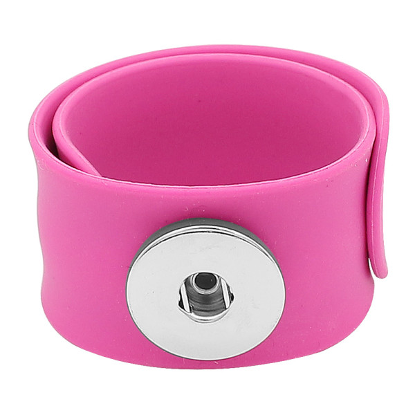 Creative papa circle Silica gel Hot Sale Trendy Snap Button Bracelet Bangles fit 20MM Snap Jewelry fun gift
