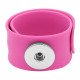 Creative papa circle Silica gel Hot Sale Trendy Snap Button Bracelet Bangles fit 20MM Snap Jewelry fun gift