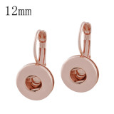 snap Rose Gold earring fit 12MM snaps style jewelry KS1144-S
